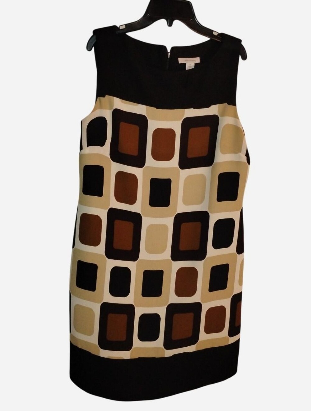 Geometric Print Sheath Dress Size 10 Sleeveless